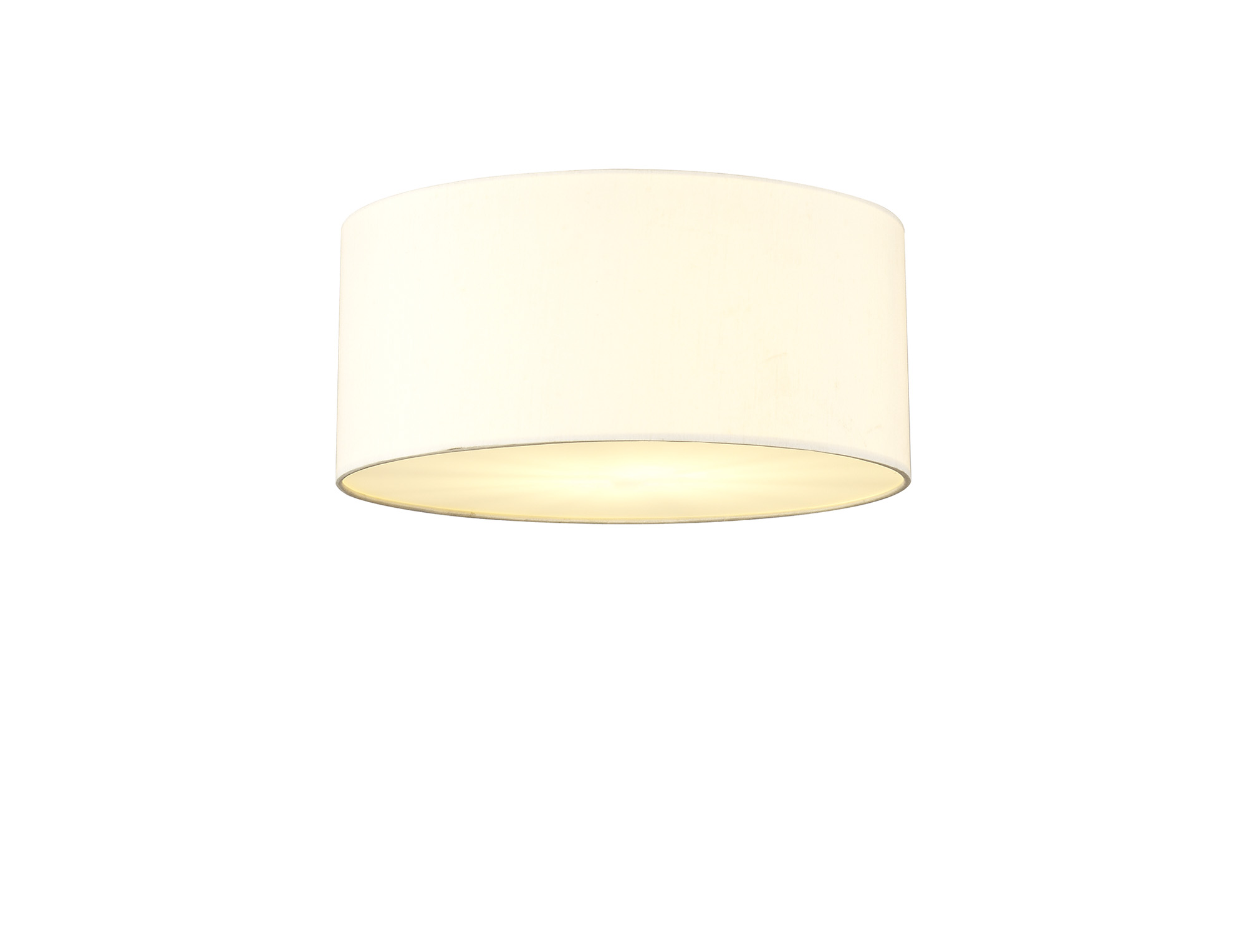 DK0610  Baymont 40cm Flush 3 Light Ivory Pearl, Frosted Diffuser